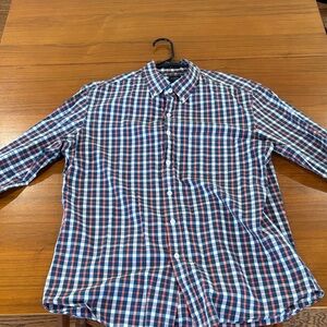 J. Crew Blue and Red Checkered Button Down Shirt
